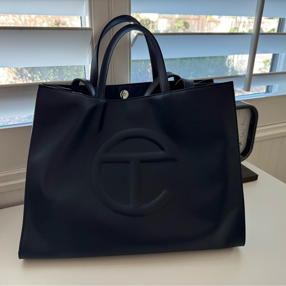 Telfar Handbags - Telfar Navy Blue Shopping Bag